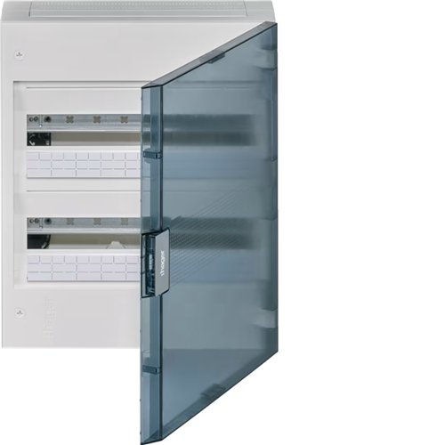Coffret électrique en saillie, Hager Vega, 18 modules, porte transparente