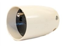 Koppelcontactdoos 2P+A, Vynckier, 16 A, ivoor