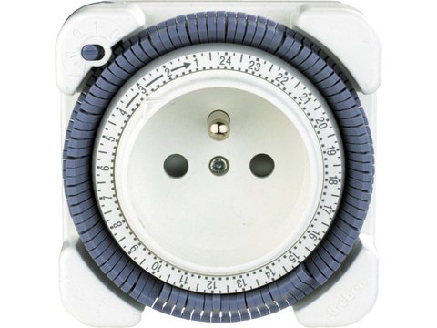 Analoge tijdschakelaar voor stopcontact, Theben timer 26, dagprogramma, stap van 15 min, 16 A
