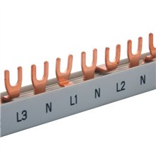 Peigne d'alimentation à fourches 4P + neutre, 13 modules