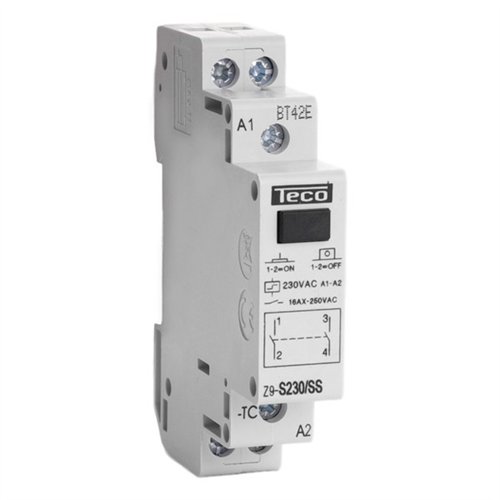 Modulaire teleruptor, Teco, 16 A, 2 maakcontacten, 230 V