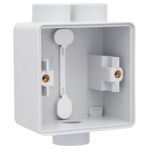 Boîte en saillie simple étanche, Niko Hydro, une entrée M20 double et une entrée M20 simple