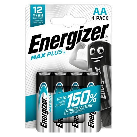 Alkalinebatterij, Energizer Max Plus, AA LR6, blister van 12