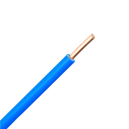 Massieve draad H07V-U, 2,5 mm², rol van 100 m, blauw