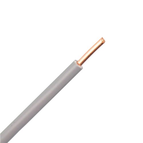 Câble rigide H07V-U, 1,5 mm², couronne de 100 m, gris
