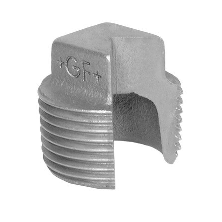 Bouchon fileté en fonte galvanisée, HS Fittings, mâle 1/4", n° 290