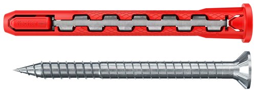 Universele plug met schroef, fischer HybridPower T, Ø 10 x 90 mm, blister van 4