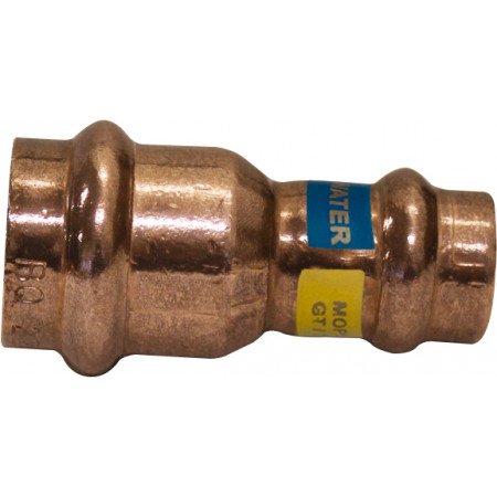 Manchon réduit à sertir cuivre eau et gaz, Effebi Unico-FBQ, femelle-femelle, Ø 35 x 28 mm