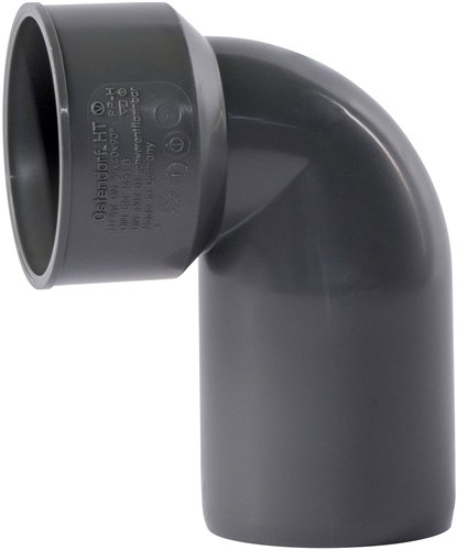 Aansluitbocht PP-afvoer, Ostendorf HTsafe, 90°, Ø 40 x 40 mm