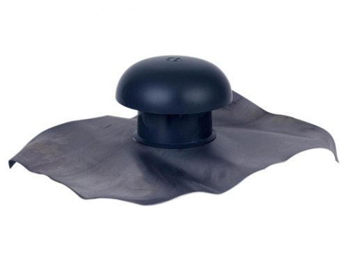 Chapeau de ventilation PVC à bavette en plomb, Nicoll, Ø 100 mm