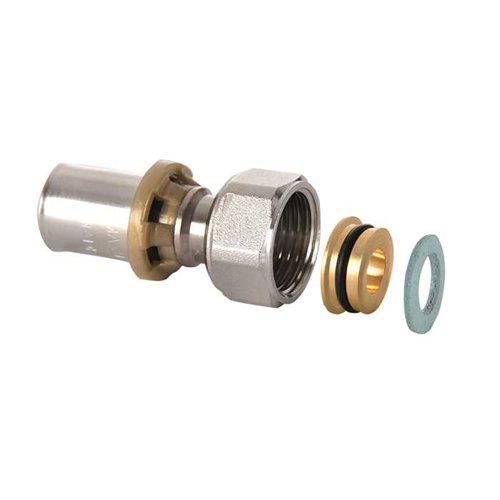 Raccord à sertir multicouche pour collecteur, ICMA Sempiter, Ø 16 mm x écrou 1/2"