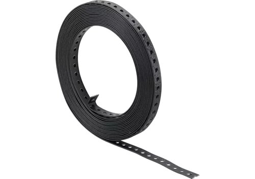 Bande de montage perforée, fischer LBK, largeur 19 mm, rouleau de 10 m, gainée PE, boîte de 8