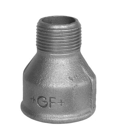Manchon réduit fileté en fonte noire, HS Fittings, femelle 2" x mâle 6/4", n° 246