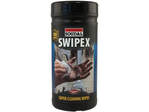 Lingettes nettoyantes, Soudal Swipex, boîte de 100