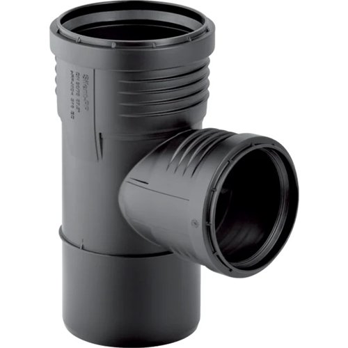 Té réduit PP d'évacuation, Geberit Silent-PP, 87°30, Ø 75 x 50 mm