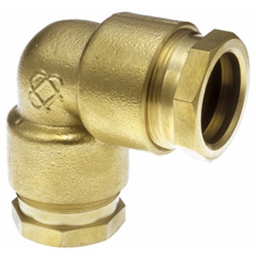 Coude 90° à compression pour PE renforcé, Huot SR9/R, 1/2"