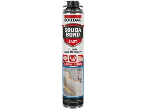 Mousse-colle PU pistolable, Soudal Soudabond Easy Gun, 750 ml