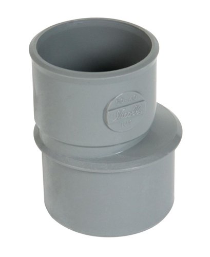 Réduction excentrique PVC d'évacuation à coller, Nicoll, Ø 50 x 32 mm, mâle-femelle