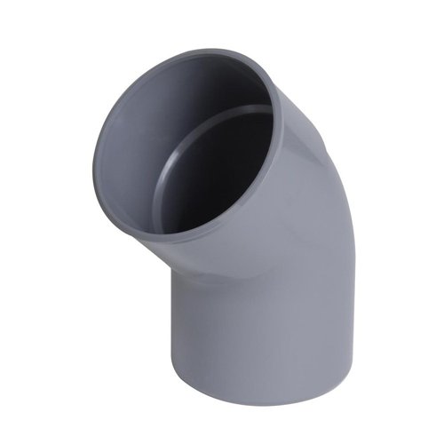 Coude PVC d'évacuation à coller, Nicoll, 45°, Ø 50 mm, mâle-femelle