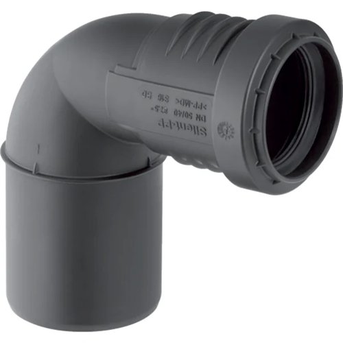 Coude réduit PP d'évacuation, Geberit Silent-PP, 87°30, Ø 50 x 40 mm