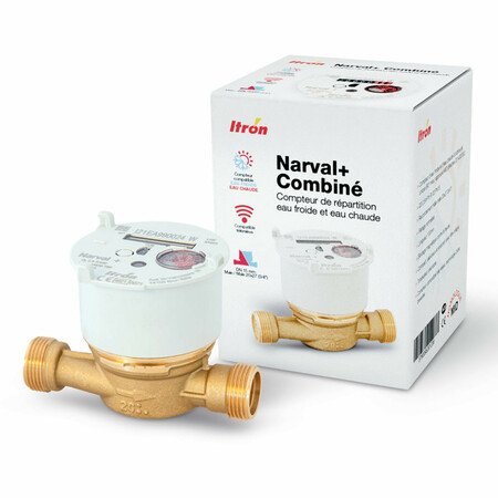 Watermeter voor warm en koud water, Itron Narval+, 3/4"