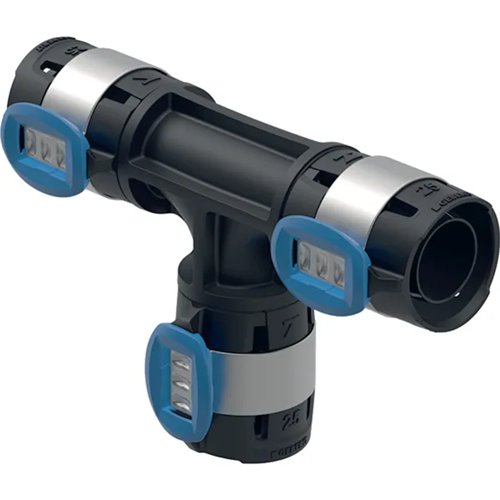 Té à sertir multicouche, Geberit FlowFit, Ø 75 x 75 x 75 mm