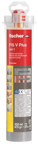 Résine de scellement vinylester, fischer FIS V Plus 300 T, cartouche de 300 ml