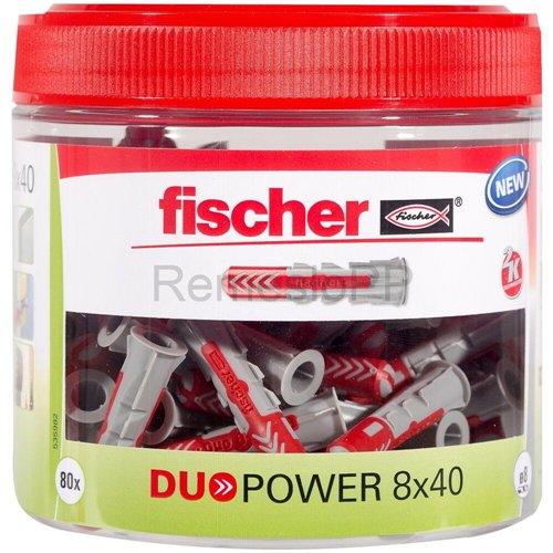 Cheville universelle, fischer DuoPower, Ø 6 x 30 mm, boîte ronde de 200