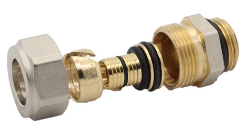 Raccord à visser multicouche mâle, Begetube, Ø 16 mm x mâle 1/2"