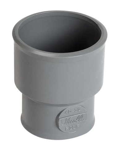 Manchon de réduction PVC d'évacuation à coller, Nicoll, Ø 40 x 32 mm, femelle-femelle