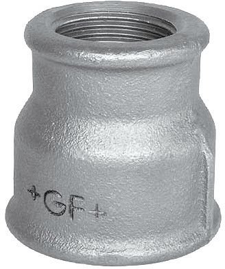 Manchon réduit fileté en fonte galvanisée, HS Fittings, femelle 1/2" x femelle 1/4", n° 240