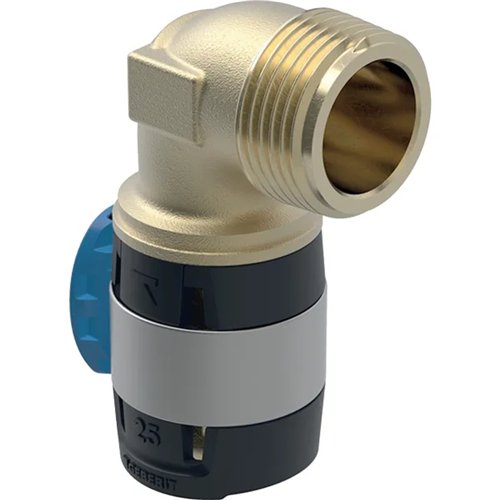 Coude 90° à sertir multicouche mâle, Geberit FlowFit, Ø 25 mm x mâle 3/4"