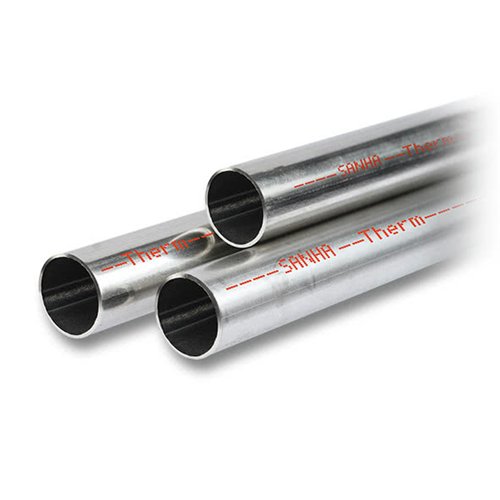 Tube en acier électrozingué à paroi mince, SANHA-Therm, Ø 35 x 1,5 mm, barre de 6 m