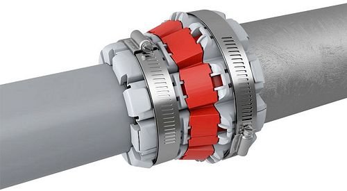 Manchon de raccordement multi-matériaux, Funke FHS75, Ø 75 à 110 mm