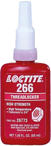 Schroefdraadborging sterk hoge temperatuur, Loctite 266, flacon van 50 ml