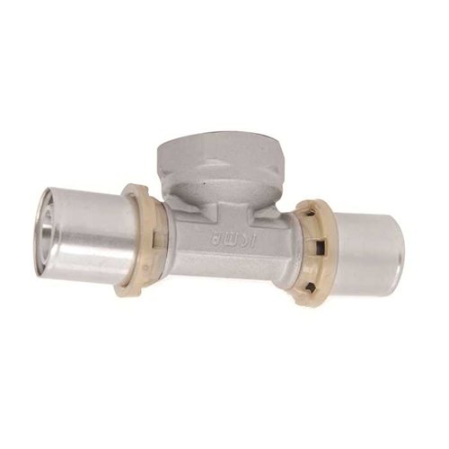 Té à sertir multicouche femelle, ICMA Sempiter, Ø 26 mm x femelle 1" x Ø 26 mm