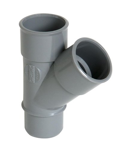 Té PVC d'évacuation à coller, Nicoll, 45°, Ø 50 mm, mâle-femelle