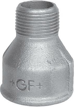 Manchon réduit fileté en fonte galvanisée, HS Fittings, femelle 5/4" x mâle 3/4", n° 246