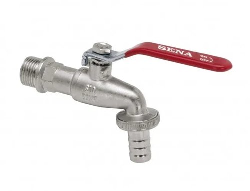 Robinet de double service à bille, Arco Sena VA30, 3/4" x 1", manette rouge