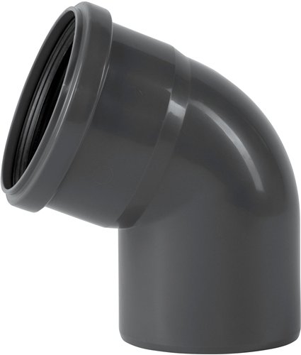 Coude PP d'évacuation, Ostendorf HTsafe, 67°30, Ø 32 mm