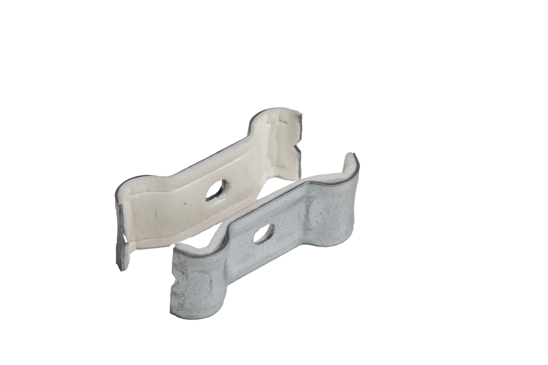 Collier de fixation double isolé, Rofix Double PE, Ø 18 mm, entraxe 42 mm