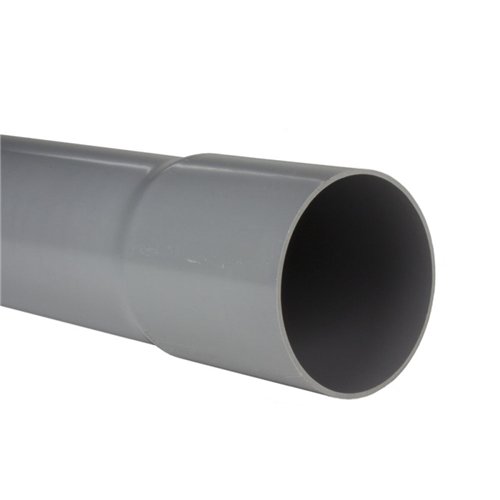 Tuyau PVC d'évacuation avec manchon, Nicoll, Ø 80 x 1,9 mm, longueur 4 m