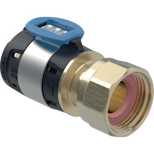 Raccord à sertir multicouche à écrou libre, Geberit FlowFit, Ø 25 mm x écrou 3/4"