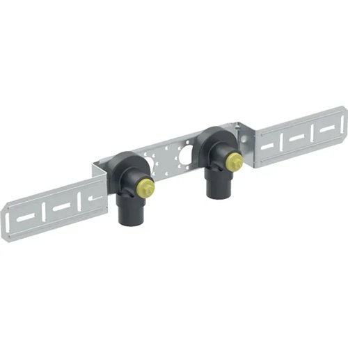 Paire d'appliques à sertir multicouche, Geberit FlowFit, Ø 16 mm x femelle 1/2", déportée et isolée