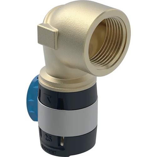 Coude 90° à sertir multicouche femelle, Geberit FlowFit, Ø 32 mm x femelle 1"