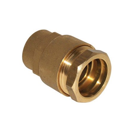 Rechte knelkoppeling voor versterkte PE-buis, Huot SR4, binnendraad 3/4"