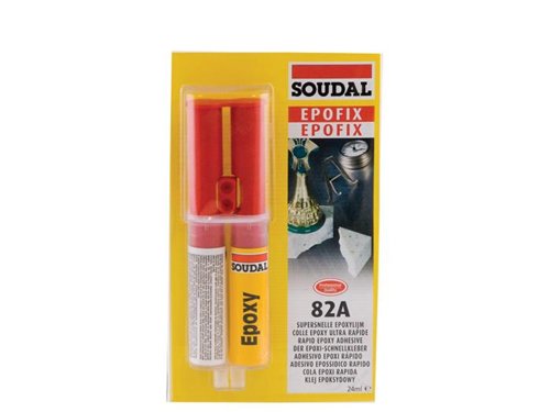 Colle époxy bicomposant, Soudal Epofix 82A, 24 ml