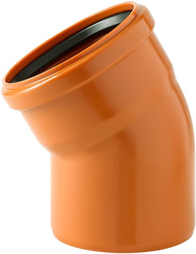 Bocht PVC-riolering met dichting, Nicoll, 30°, Ø 110 mm, mof-spie