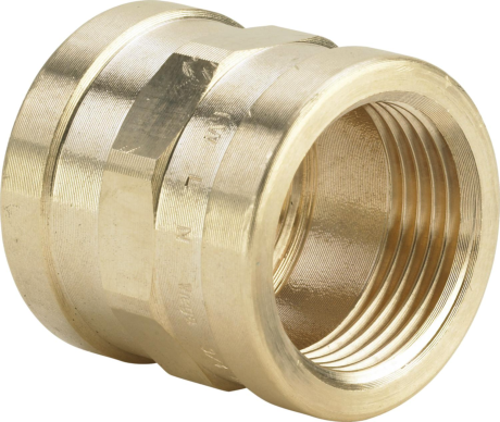 Manchon fileté en bronze, Viega 3270, femelle 1/4" x femelle 1/4"