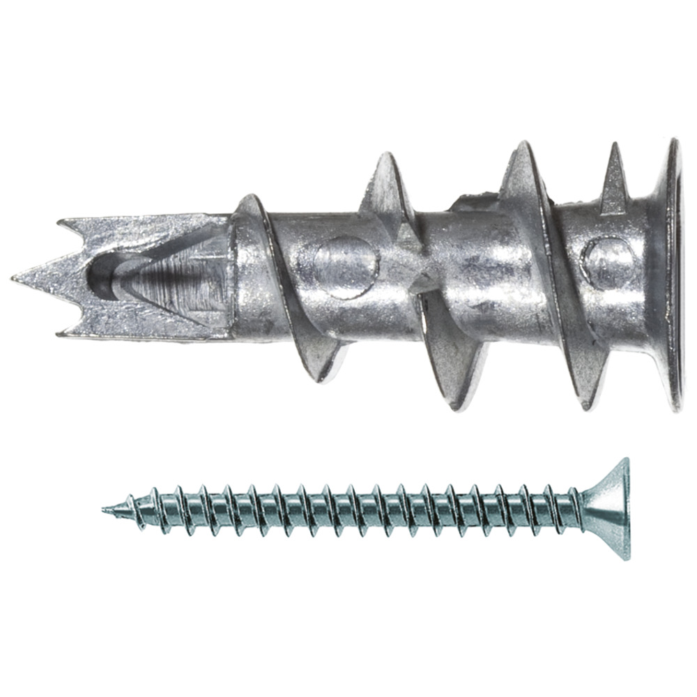 Cheville pour plaque de plâtre, fischer GKM S 27, longueur 31 mm, métallique avec vis, boîte de 100